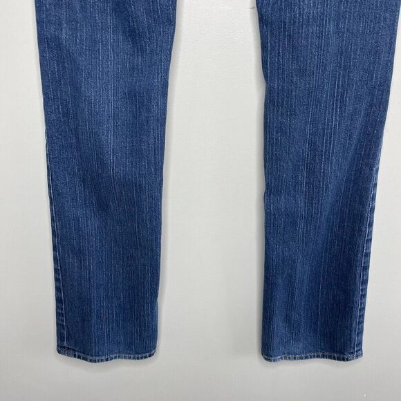 TRUE RELIGION Jeans Women 28 Johnny Slim Straight Low-Rise Distressed Logo USA - Picture 6 of 9